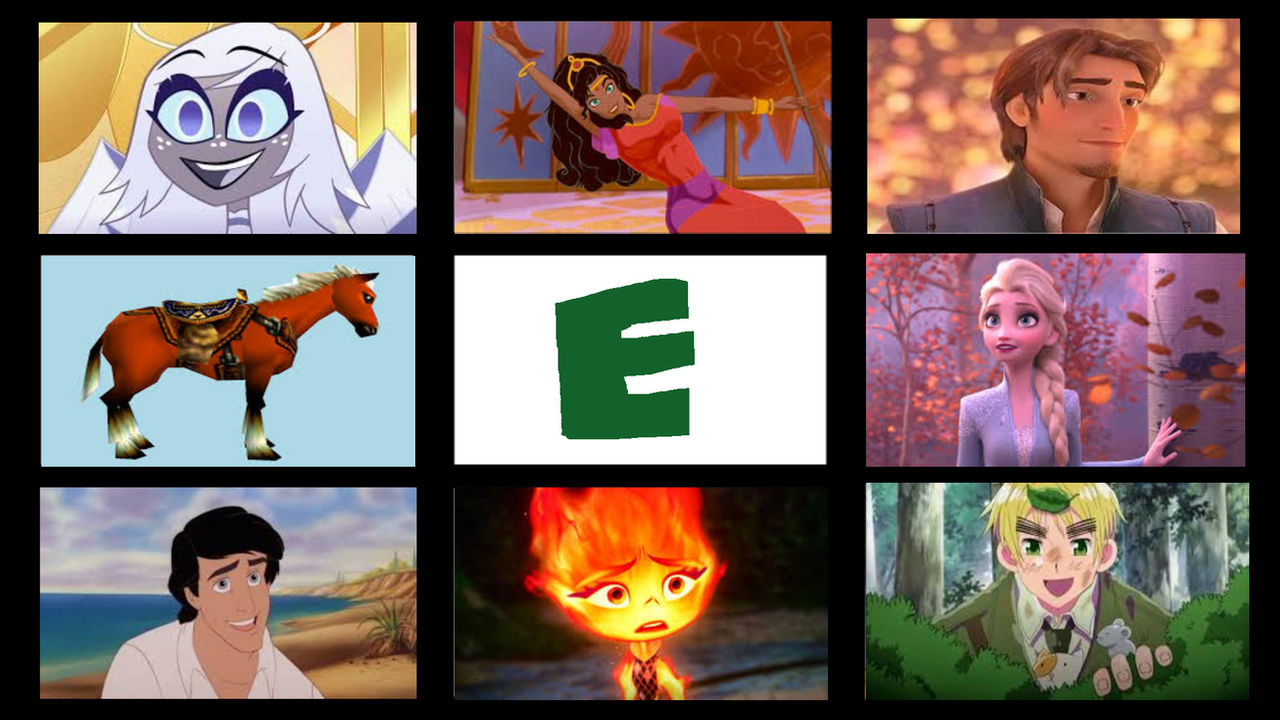 Favorite Letter E Characters by ClopinStarchbopper on DeviantArt