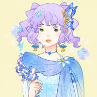 Flowery Dress and Cape Picrew