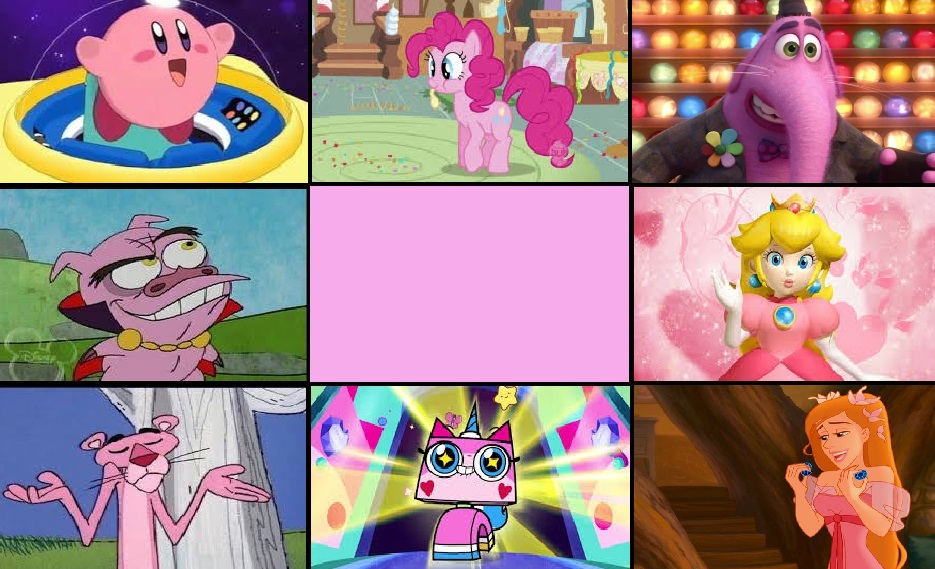 Pink Character Color My Favorite Pink Characters by ClopinStarchbopper on DeviantArt