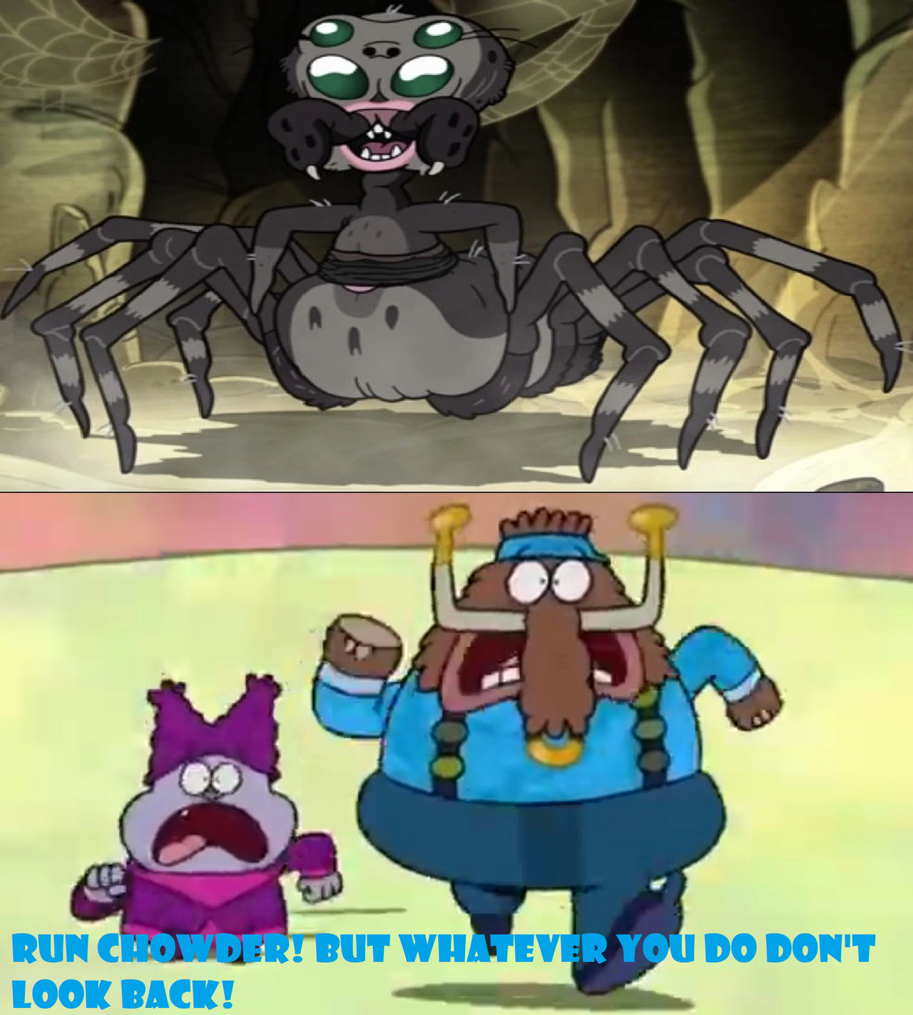Chowder Running Chowder and Gazpacho run from Darlene by ClopinStarchbopper on DeviantArt