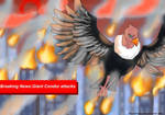 Giant Condor Godzilla art collab 2014 by Rosyane