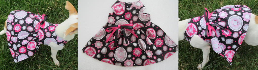 pretty in pink party dog dress