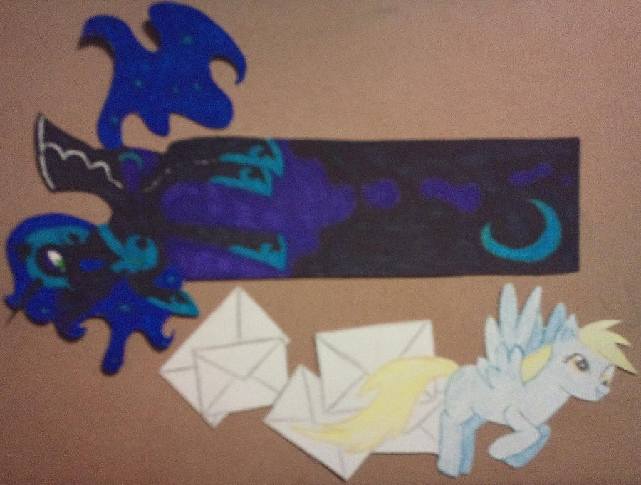 Nightmare Moon and Derpy Hooves Bookmarks