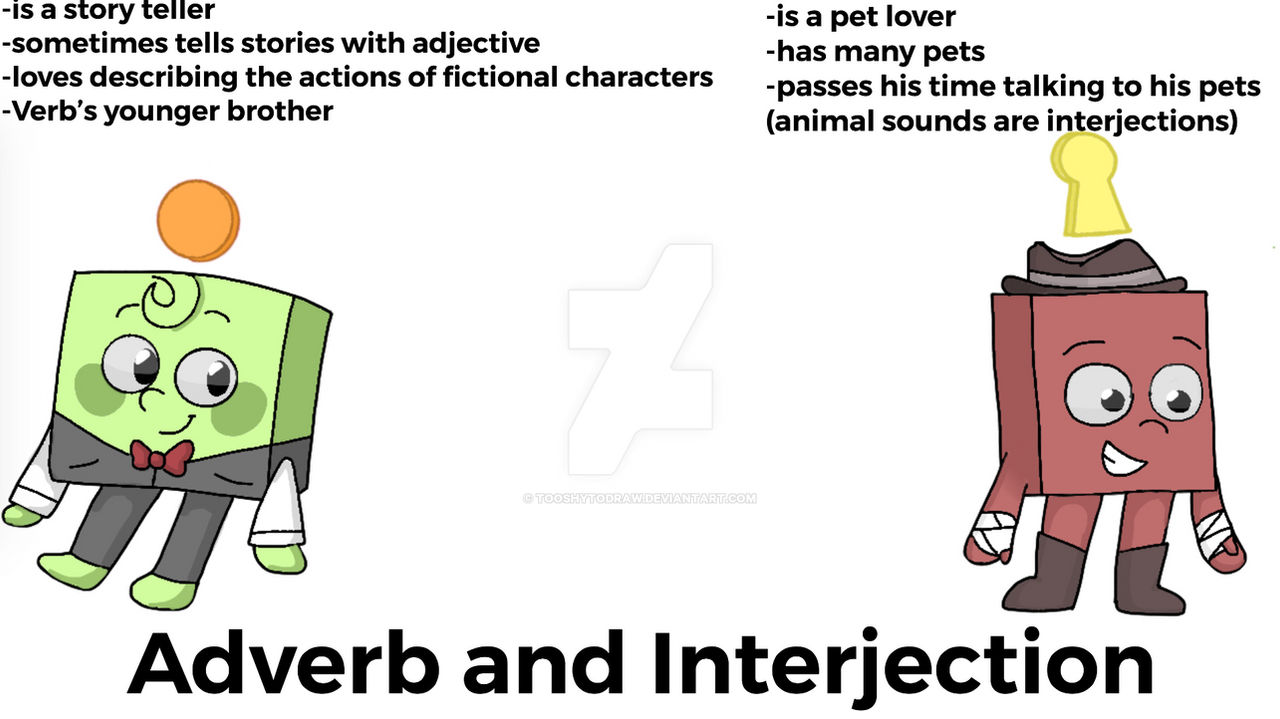 Grammarblocks Adverb and Interjection by TooShyToDraw on DeviantArt