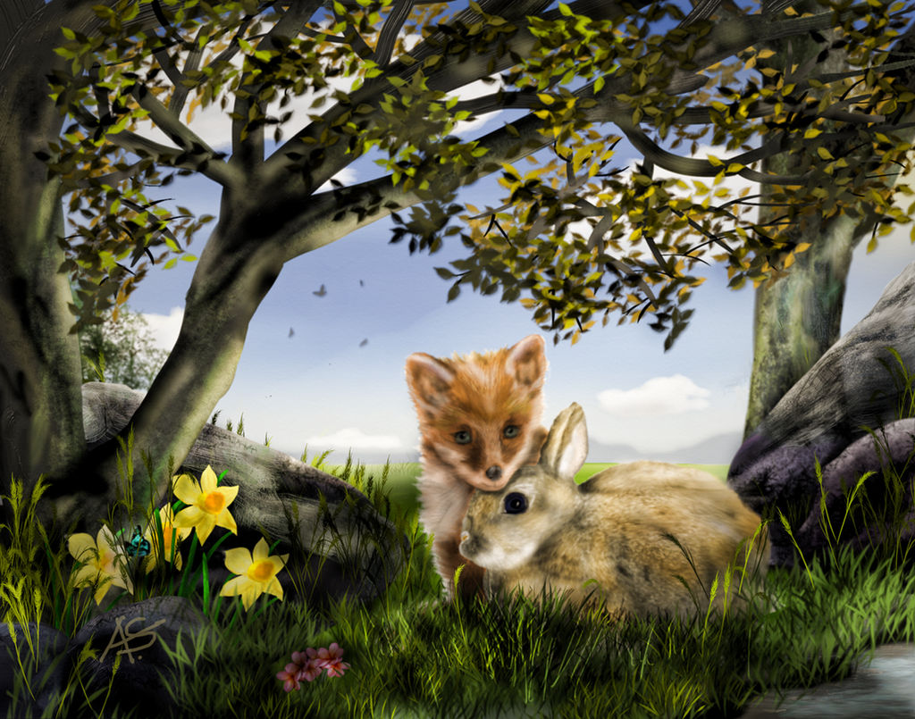 The Fox and the Rabbit - a children's story by vanndra on DeviantArt