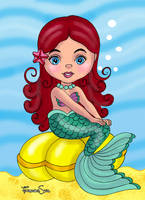 Little mermaid Sirenita by sapienstoonz