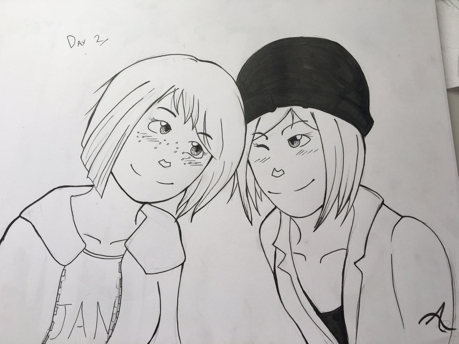 Inktober Day 2 : Life is Strange Pricefield Fanart