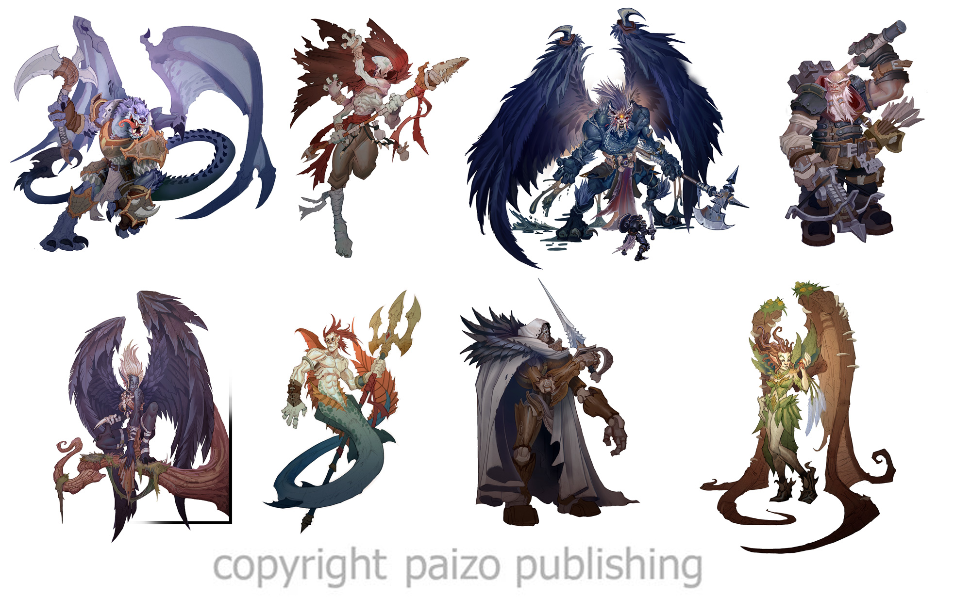 Pathfinder character illustrations by Rayph on DeviantArt