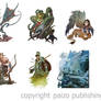 Pathfinder character illustrations