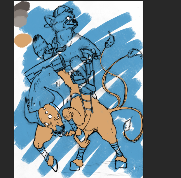 Riding taouros WIP