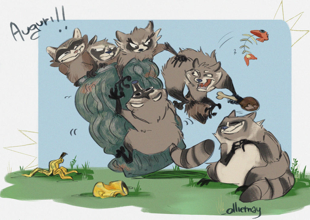 Cartoon Stinky Racoon Stinky raccoons birthday card by MaylaDR93 on DeviantArt