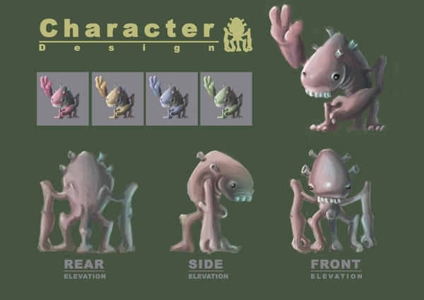 Alien character design by vincentgoh82 on DeviantArt