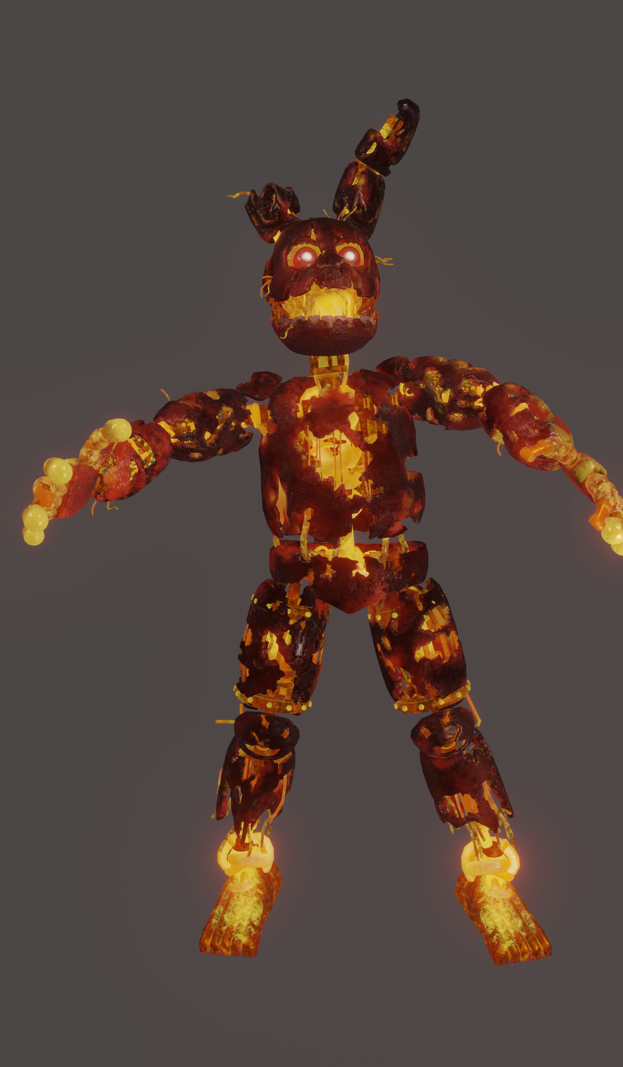 Springtrap In Fire Flaming Springtrap by DogOpp on DeviantArt