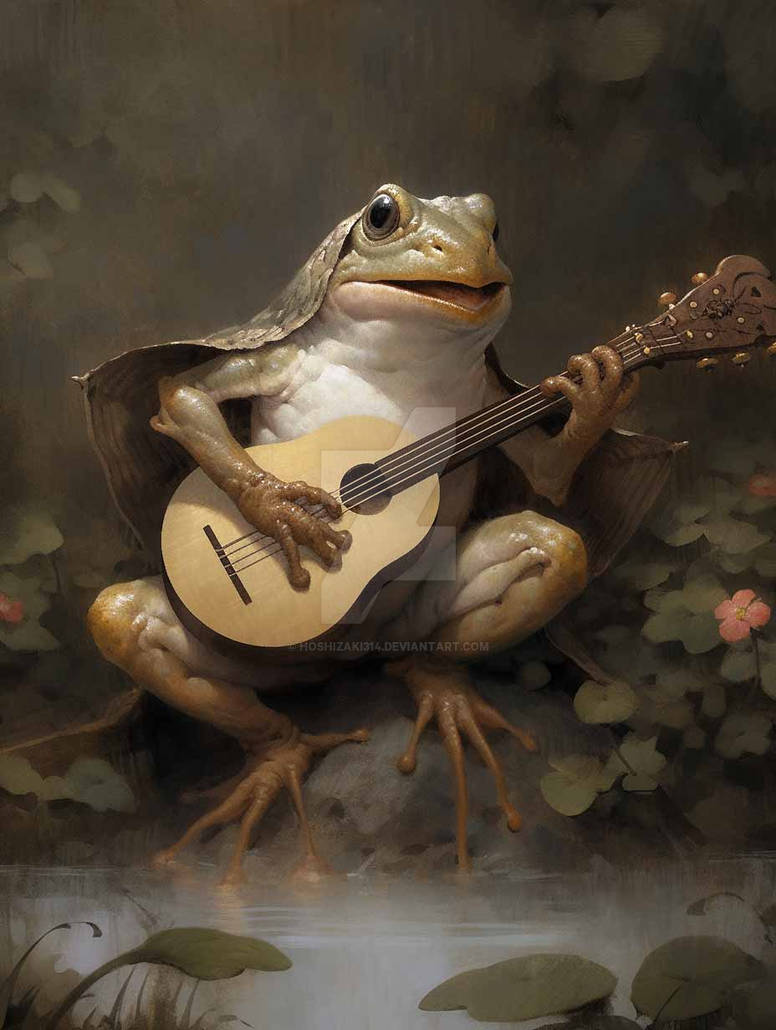 frog guitar player by hoshizaki314 on DeviantArt