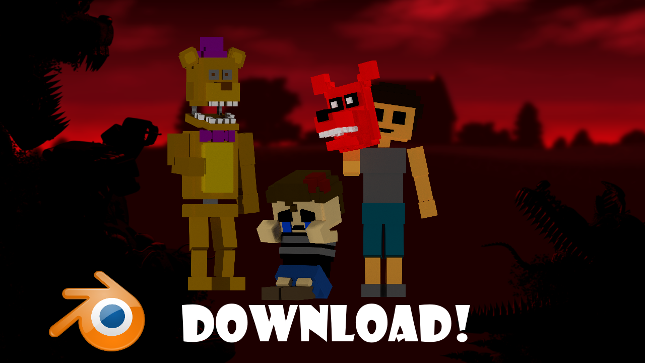 blender fnaf 4 8-bit pack by Juancraftart on DeviantArt