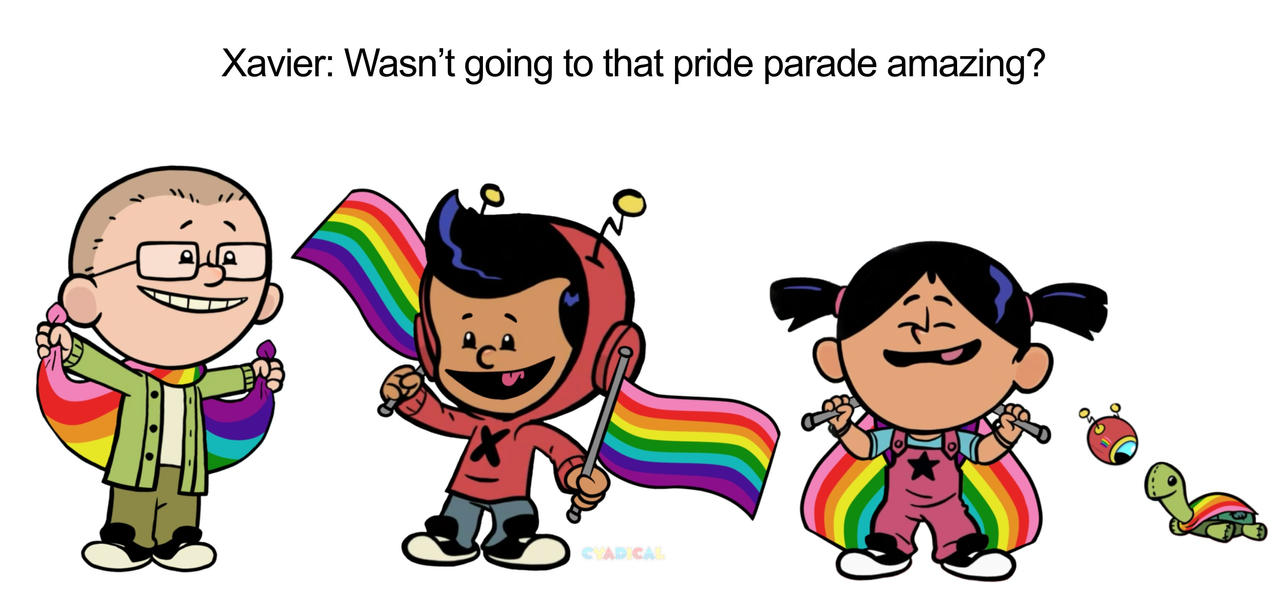 Xavier Riddle Stickers Xavier Riddle Visit A Pride Parade by Cyadical on DeviantArt