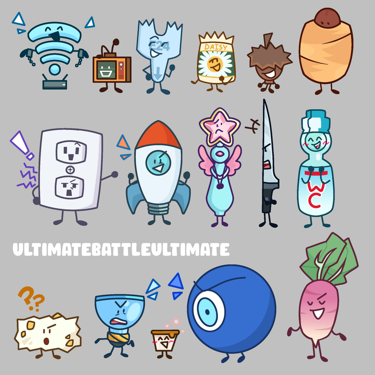 Ultimate Battle Ultimate- Object Ocs by woffiecocoa on DeviantArt