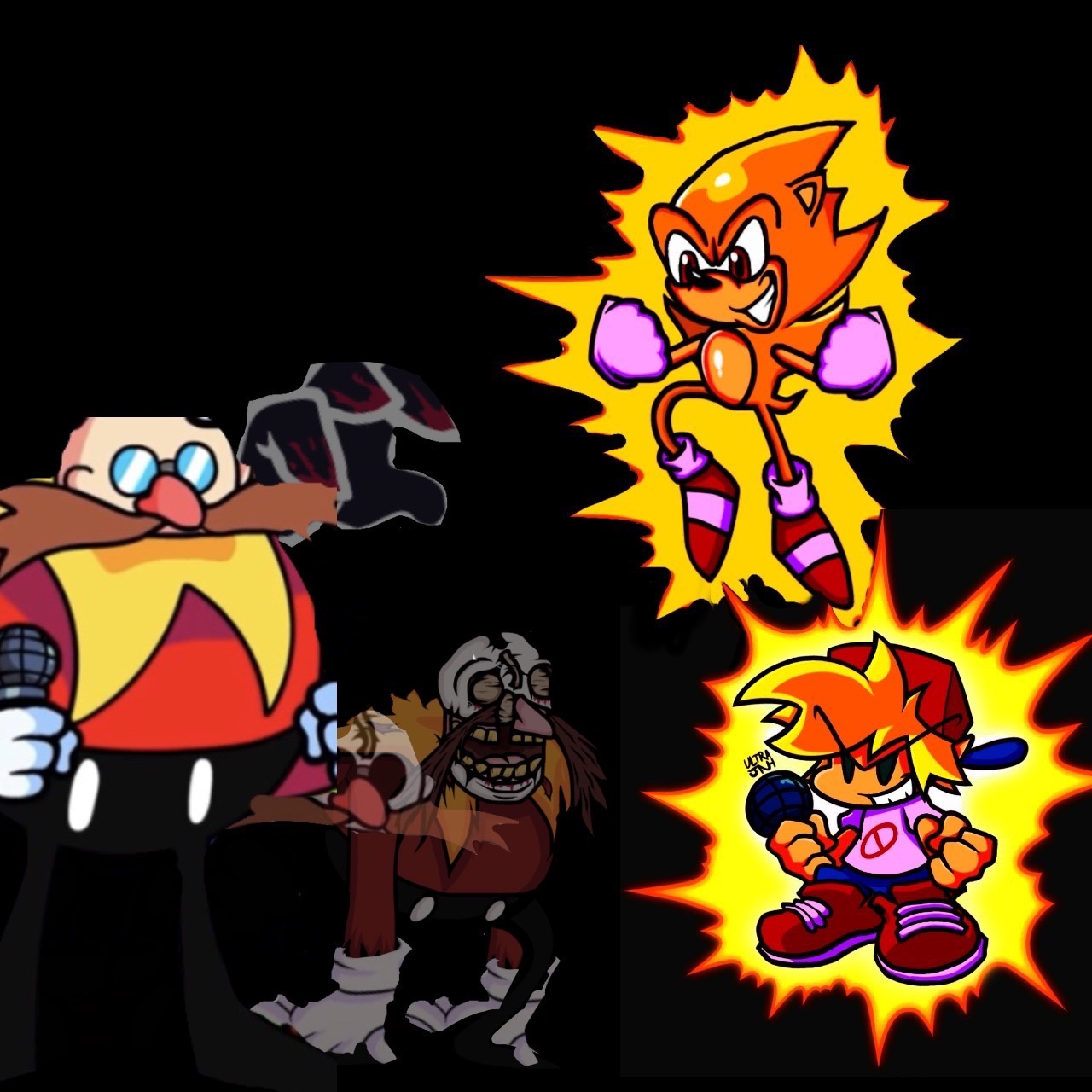 Starved Eggman negotiating with Sonic.exe by EXEExetior on DeviantArt