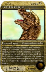 Trading card 3 - The Terraskus by FuriarossaAndMimma