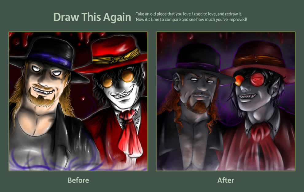 Draw this again - Undertaker and Alucard