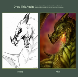 Draw this again - Dragon by FuriarossaAndMimma