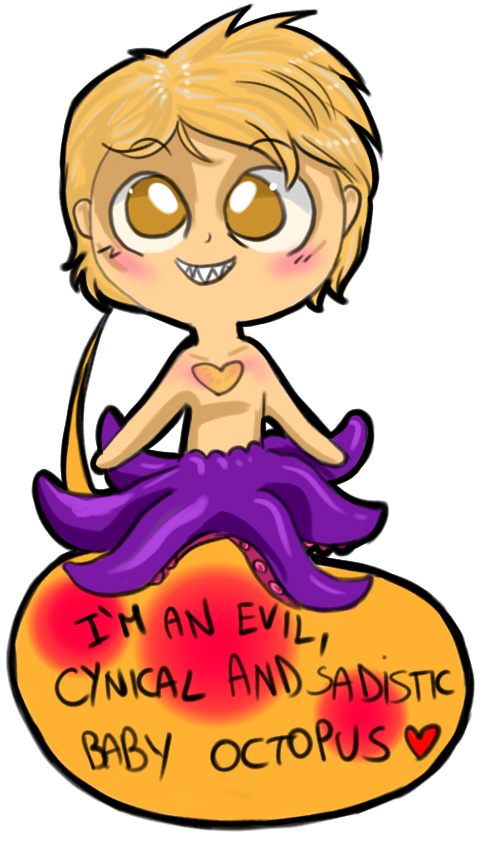 Hannibal mermaid AU - Cynical baby octopus