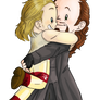 Shawn and Taker chibi hug