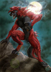Commission - Zikeny Werewolf by FuriarossaAndMimma