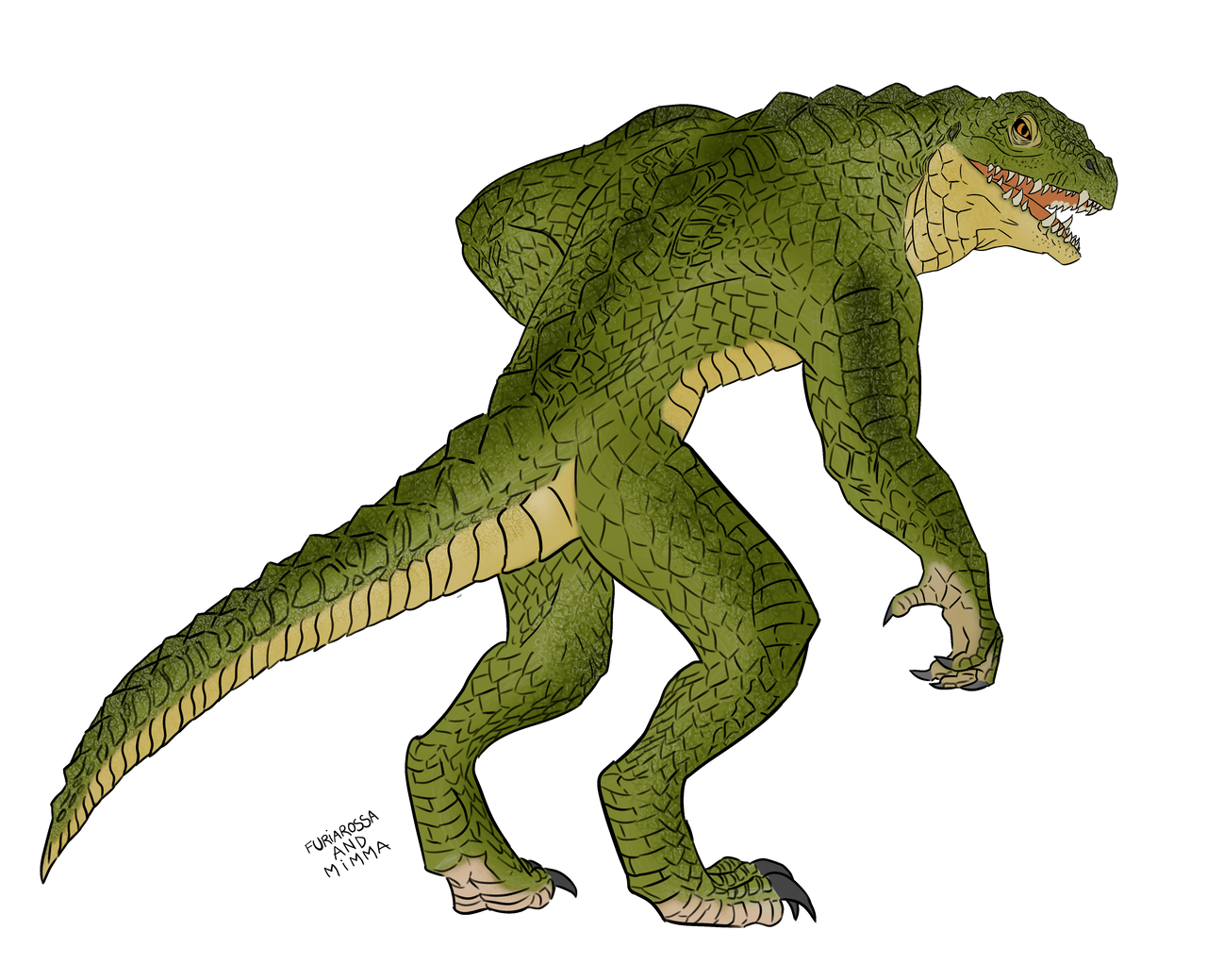 Bionic Lizardfolk Commission - Lizardfolk by FuriarossaAndMimma on DeviantArt