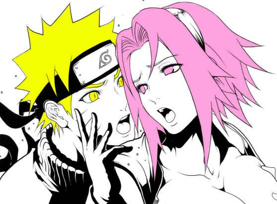 Naruto e Sakura Colorido by RodriguezBolado on DeviantArt