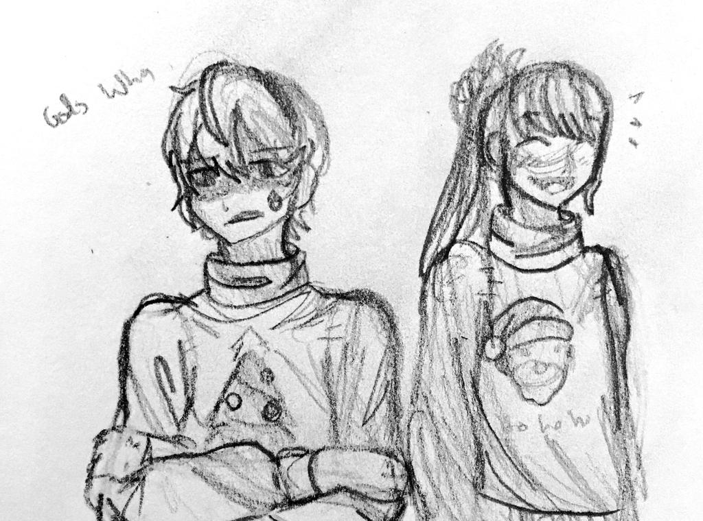 Leo and takumi Christmas sweaters