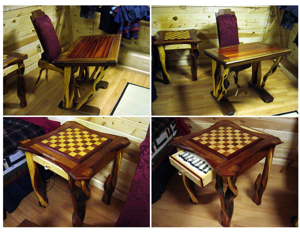 Drawing and chess table