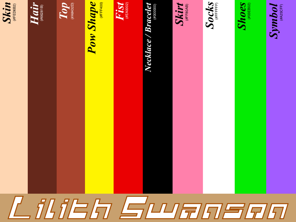 Lilith Color Lilith Swanson - Color Palette by Anitoon1990 on DeviantArt