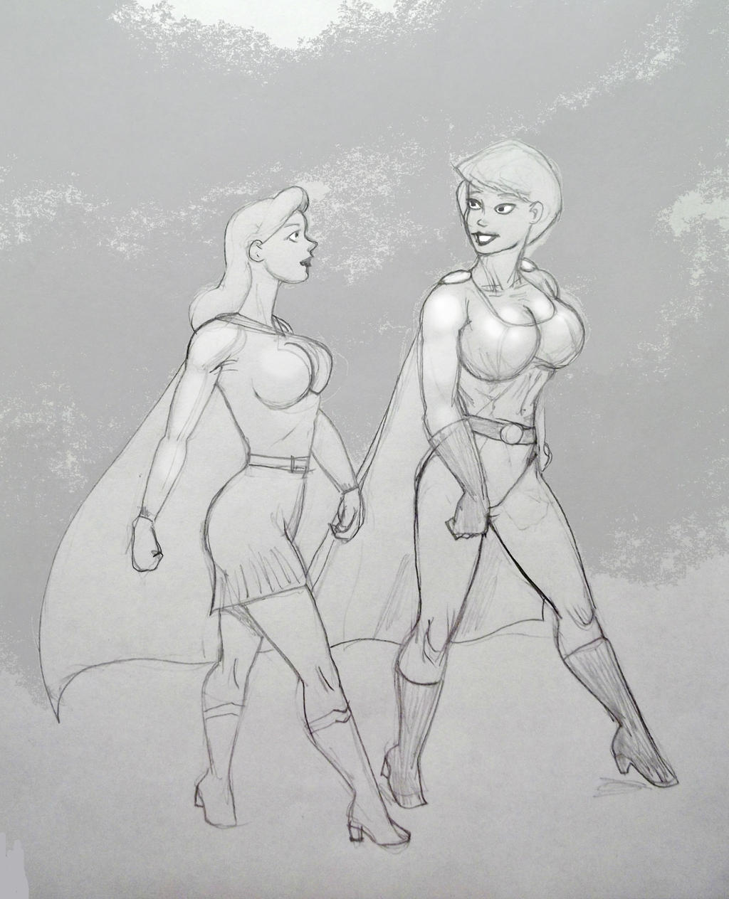 Supergirl and Power Girl: Cousins Chat