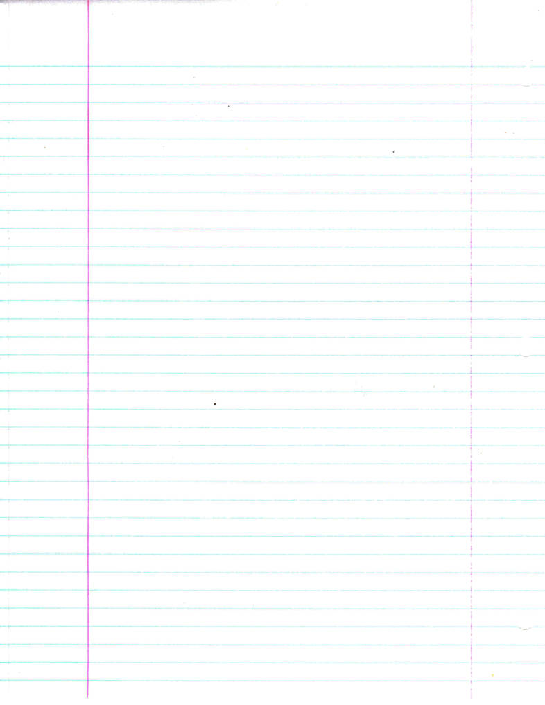Notebook Paper Plain by FairyFindings