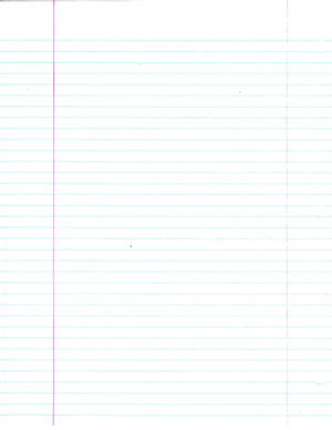 Notebook Paper Plain