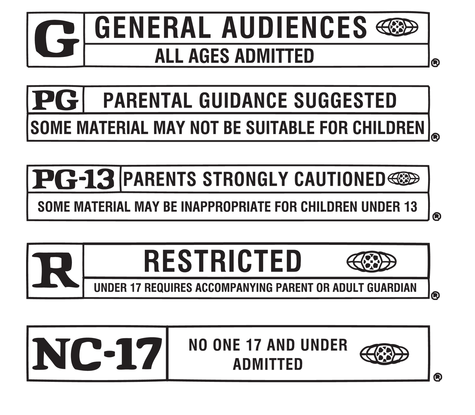 X Rating Stickers Movie Rating Labels by FairyFindings on DeviantArt