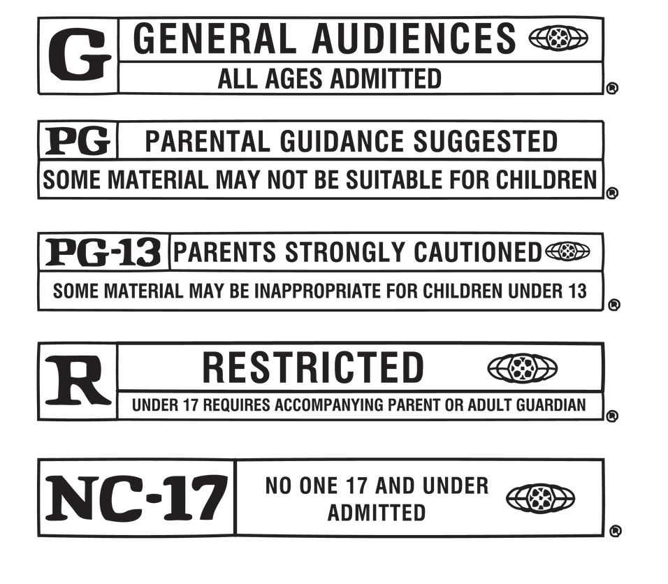 Movie Rating Labels by FairyFindings on DeviantArt
