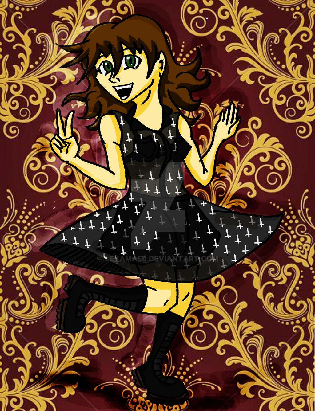 YAMAEL EN VESTIDO DE CRUCES by LeYamael on DeviantArt YAMAEL EN VESTIDO DE CRUCES by LeYamael on DeviantArt