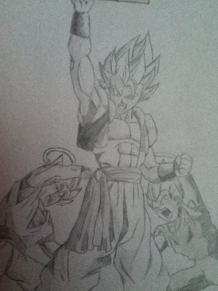 Vegeta, Goku , and Gogeta