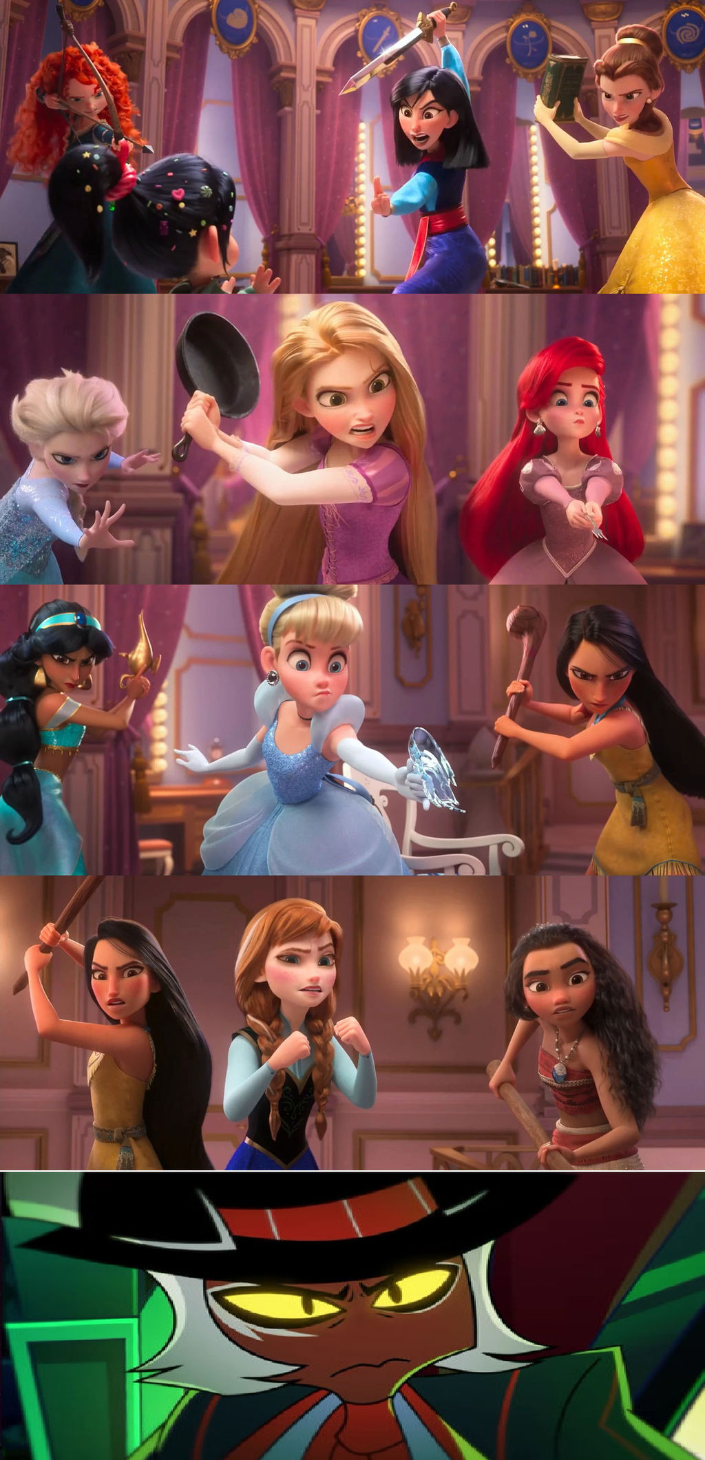 Disney Princesses ready to attack Crimson by warriormoonnight on DeviantArt