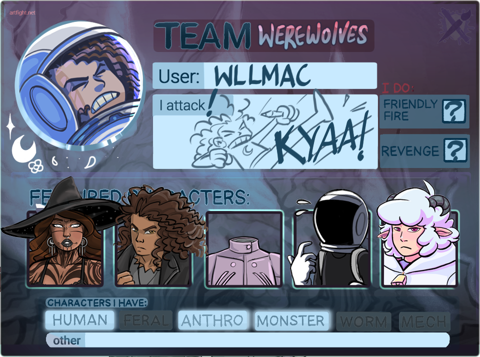 Artfight card 2023 by wllmac on DeviantArt