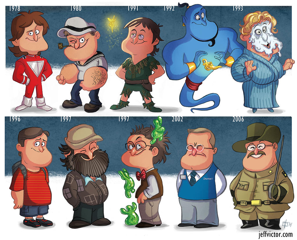 The Evolution of Robin Williams by JeffVictor on DeviantArt