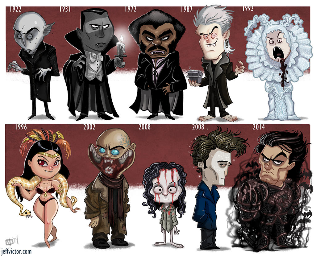 The Evolution of the movie vampire by JeffVictor on DeviantArt