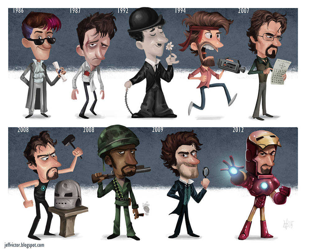 The Evolution of Robert Downey Jr by JeffVictor