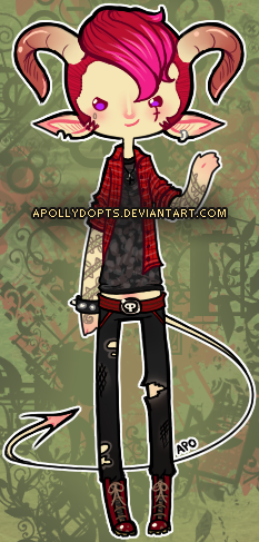 [ CLOSED ] Punky Demon Boy Adopt