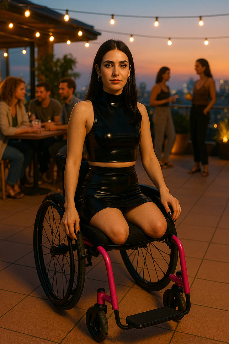 Saturday night out in her legless latex-dress by jeanadapt on DeviantArt