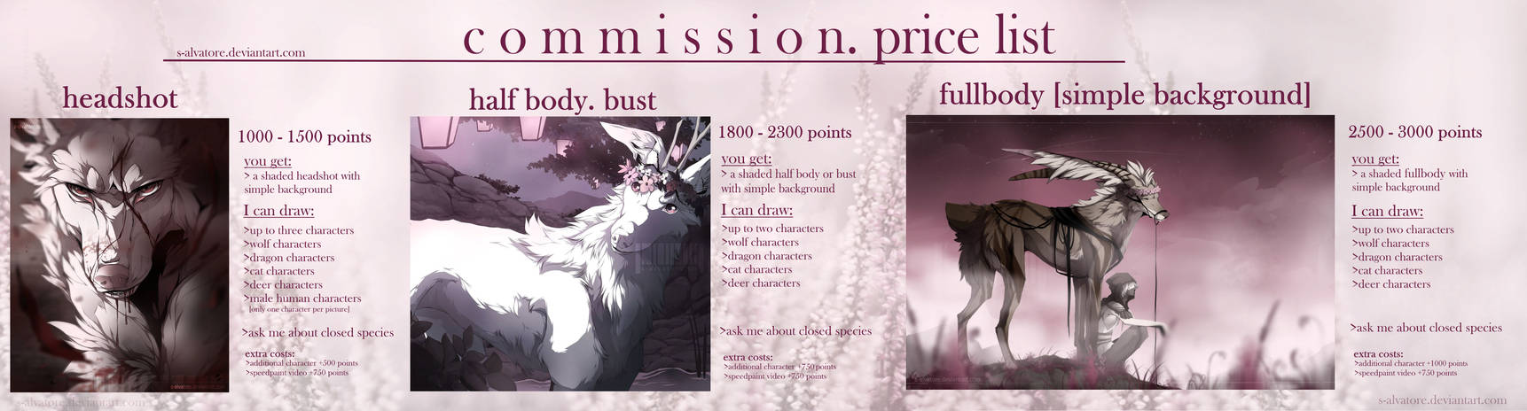 | commissions - CLOSED |