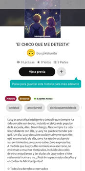 El chico que me detesta ya en wattpad