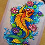 Koi + Lotus - Commission